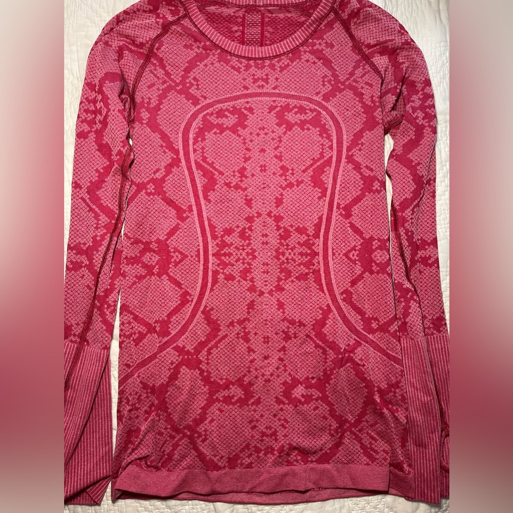 Lululemon Warm Red Long Sleeve